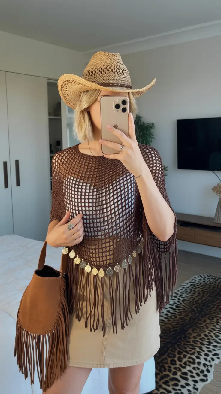 cute spring rave outfits 2026 Boho Desert Fringe Breeze