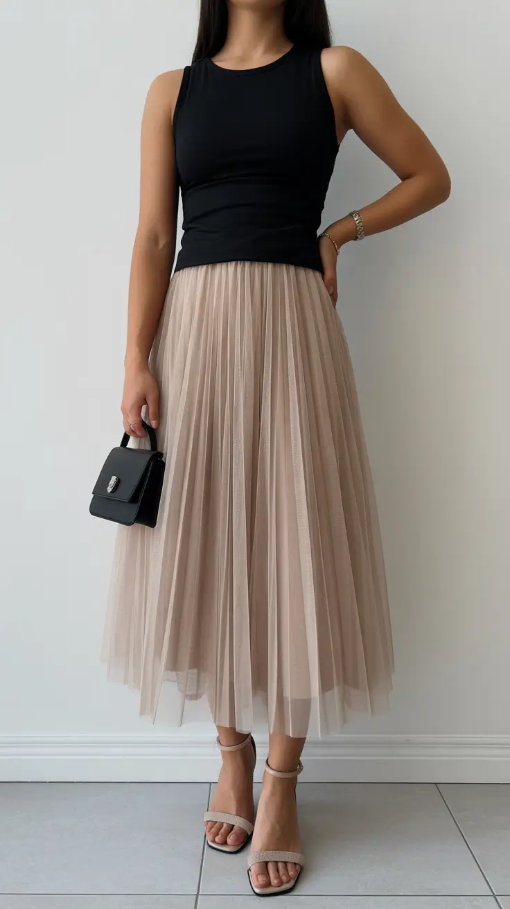spring formal outfits 2026 Soft Neutrals With Tulle Grace
