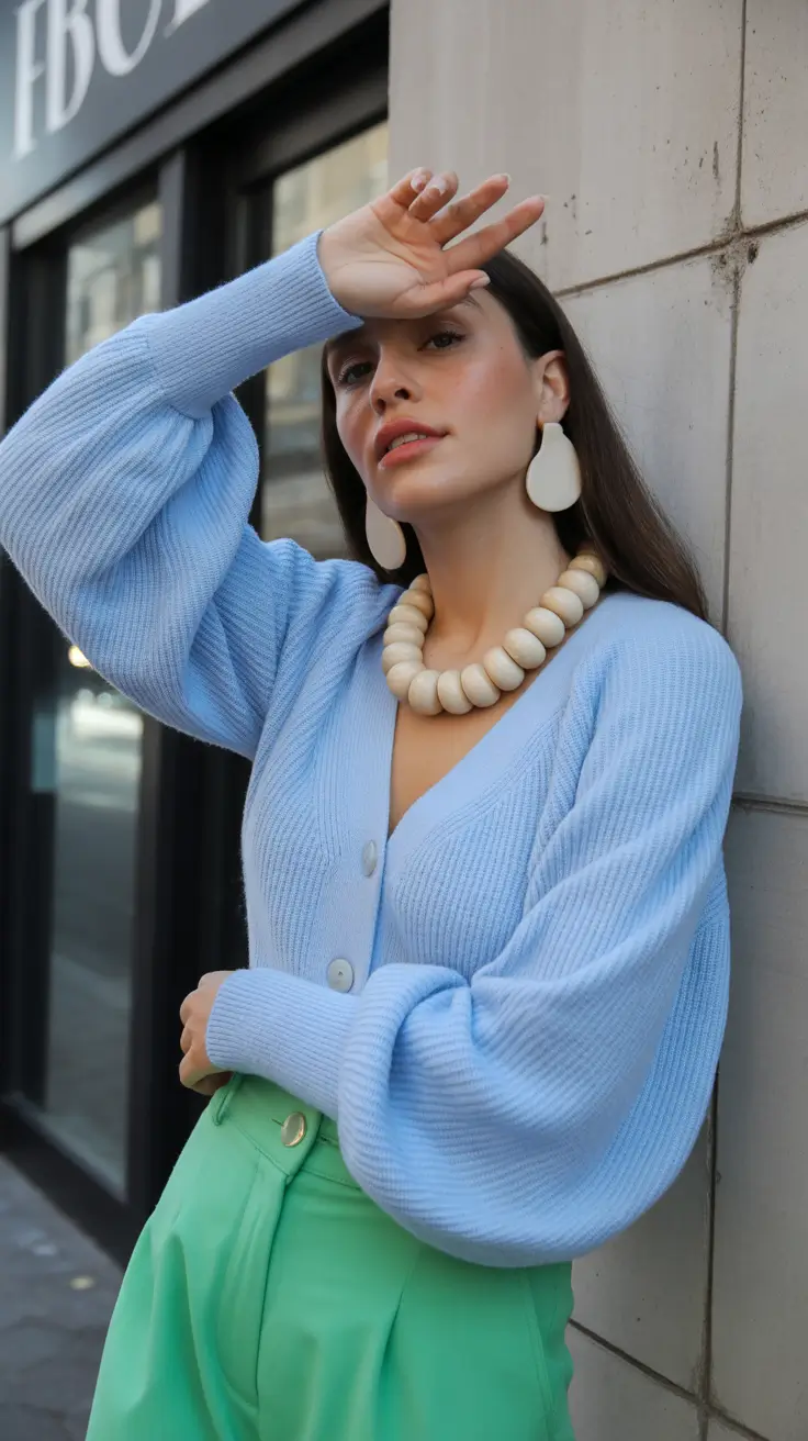 top spring capsule wardrobe 2026 Color-Forward Spring Elegance With Sculptural Details