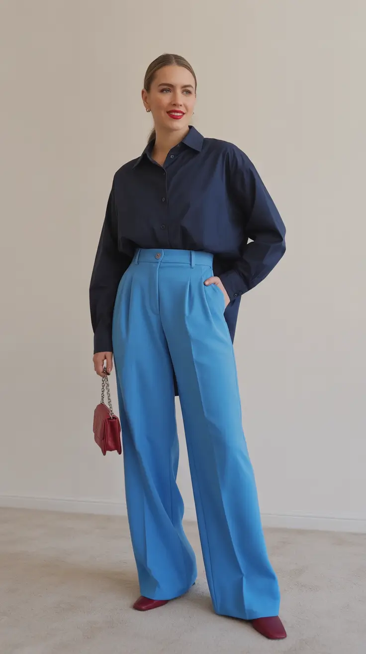 top spring capsule wardrobe 2026 Bold Spring Tailoring in Deep and Bright Blue Harmony