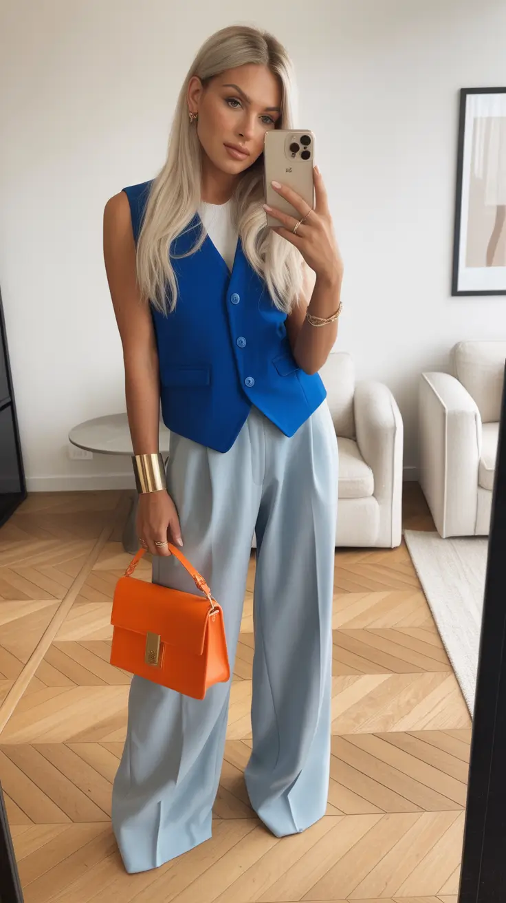 top spring capsule wardrobe 2026 Vivid Power Dressing With Modern Color Play