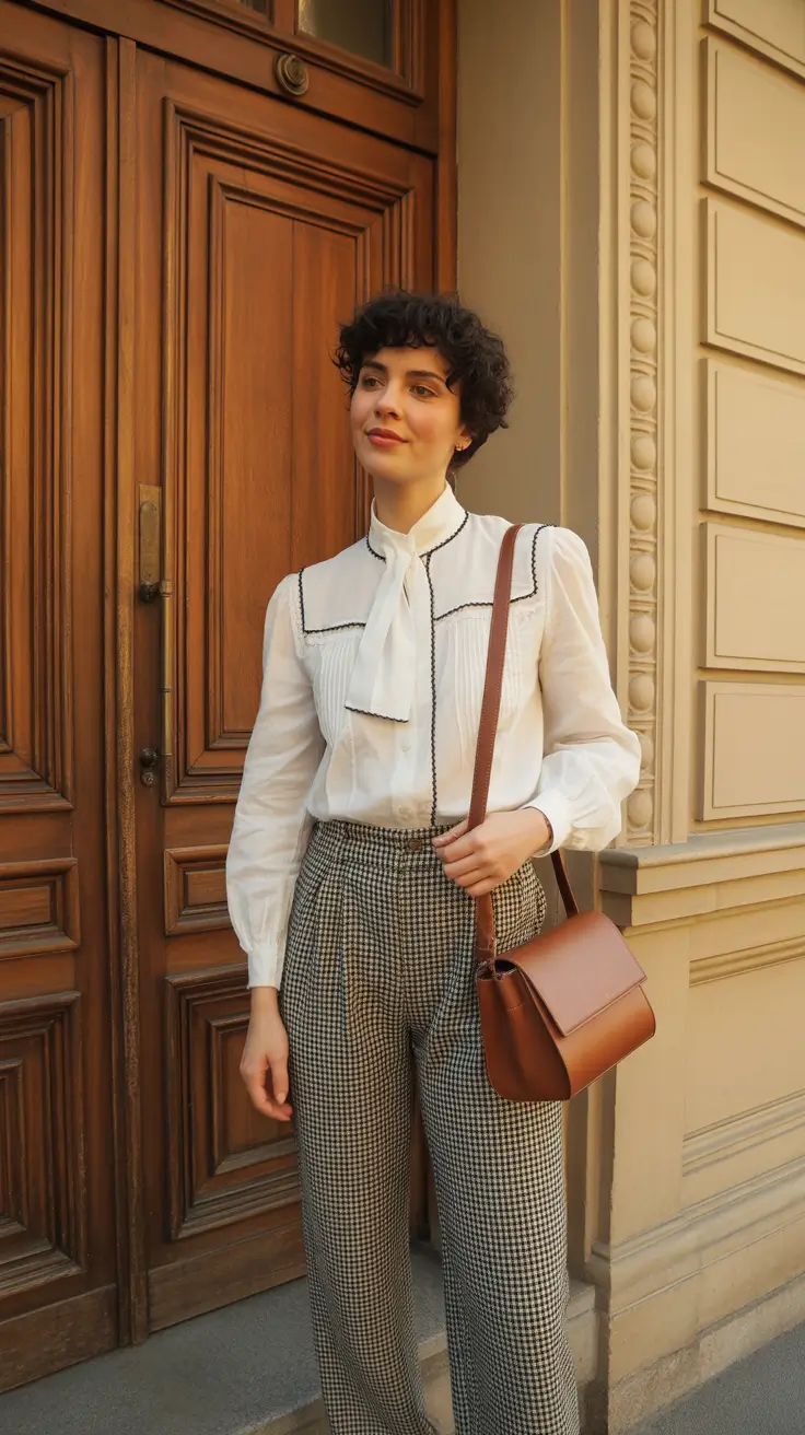 Top spring office outfits 2026 Classic Femininity With a Vintage Office Twist