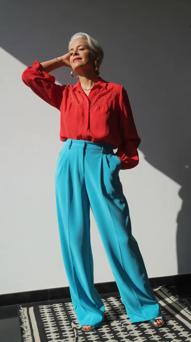 spring outfits women over 40 2026 Sunlit Elegance in Vibrant Contrasts