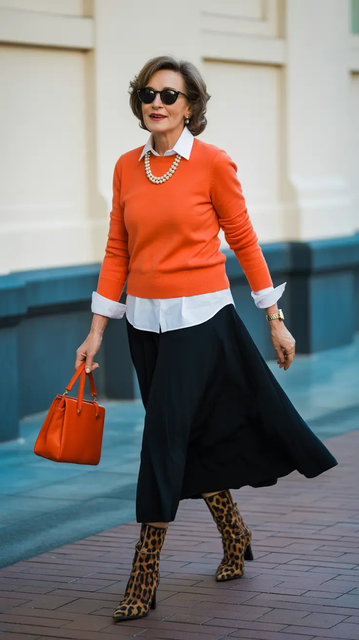 outfits for women over 50 spring - Vibrant Layers With Playful Spring Patterns