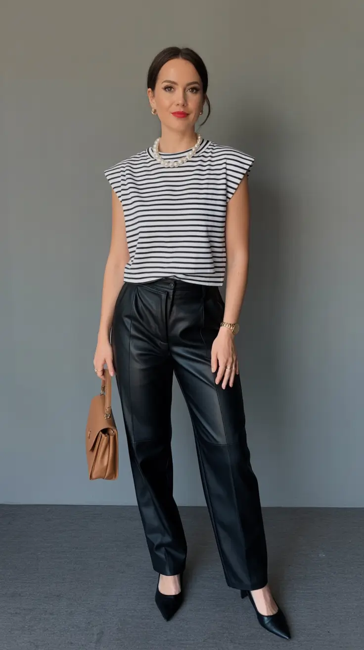 spring travel outfits 2026 - Parisian-Inspired Stripes with Modern Edge