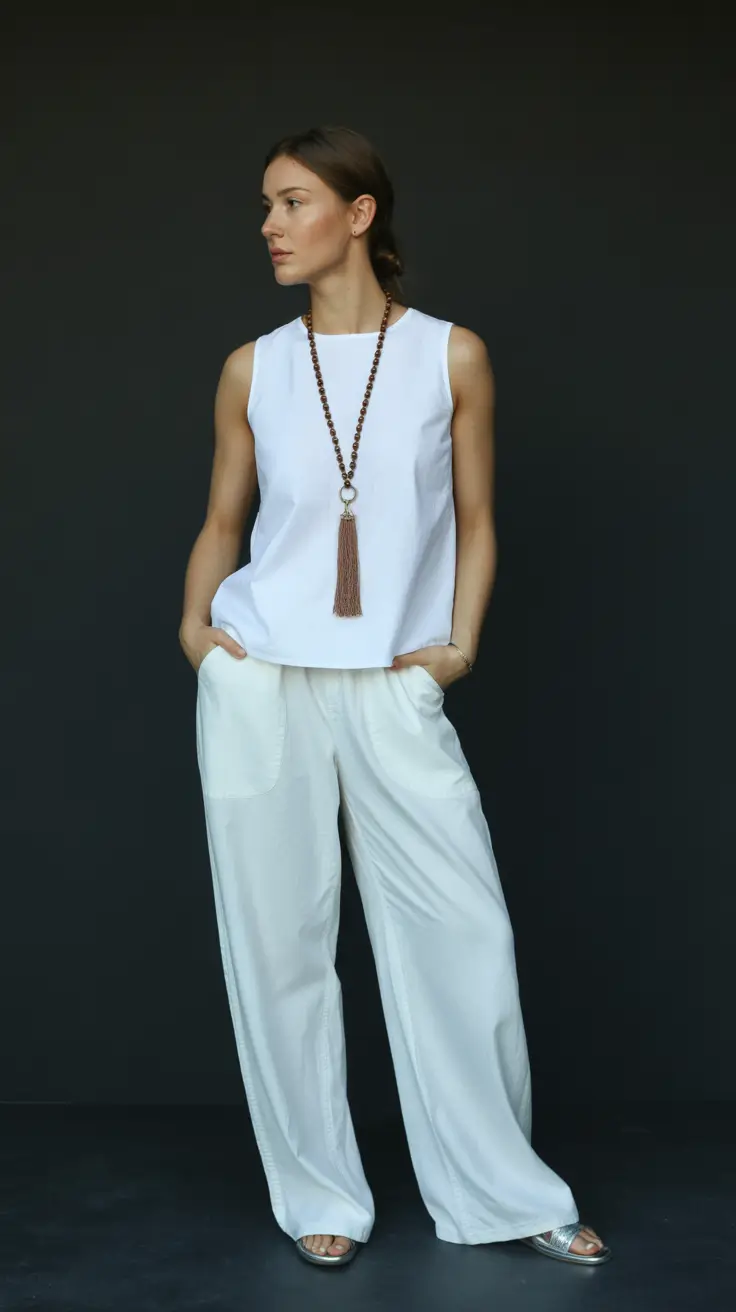 spring wardrobe 2026 Crisp White Ease with Relaxed Silhouettes