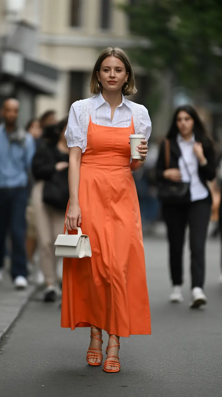 spring wardrobe 2026 Statement Orange with Layered Freshness
