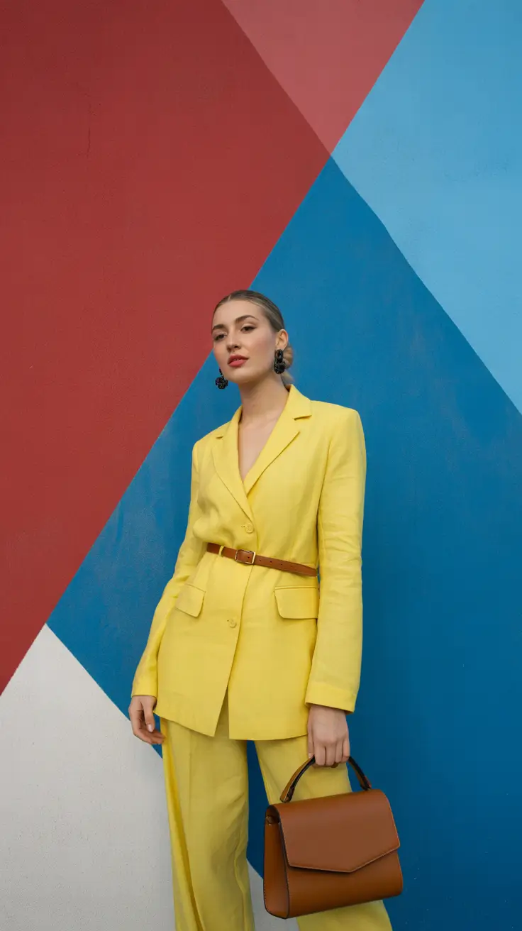spring wardrobe 2026 Sunlit Tailoring in Bold Yellow