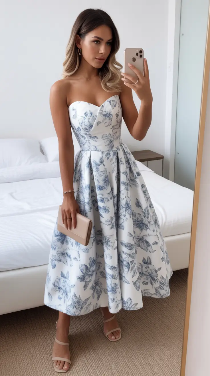 spring wedding outfits for guest Soft Florals With Modern Grace