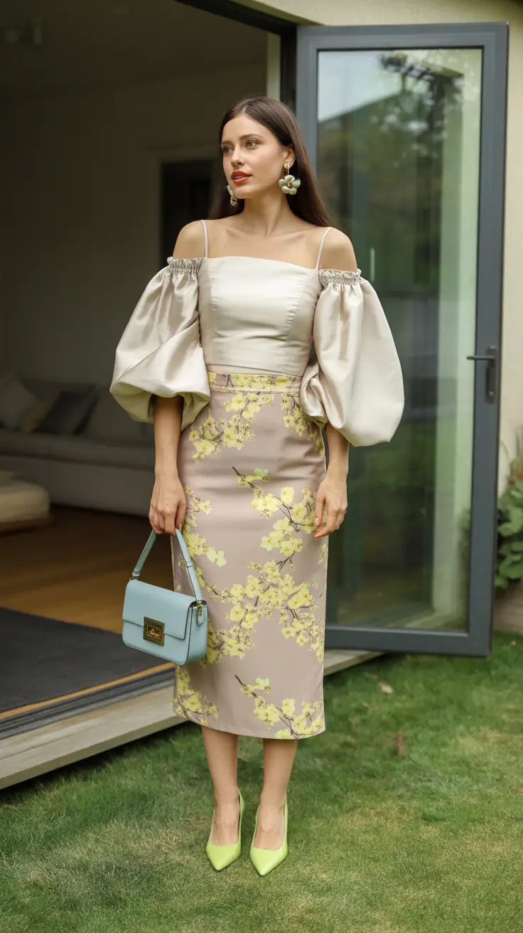 spring wedding outfits for guest Elegant Pastels With Dramatic Volume