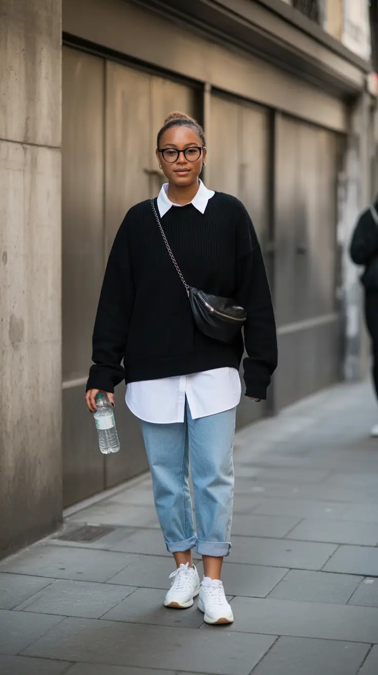 cold spring outfits 2026 Crisp Layers With a Minimal Street Ease