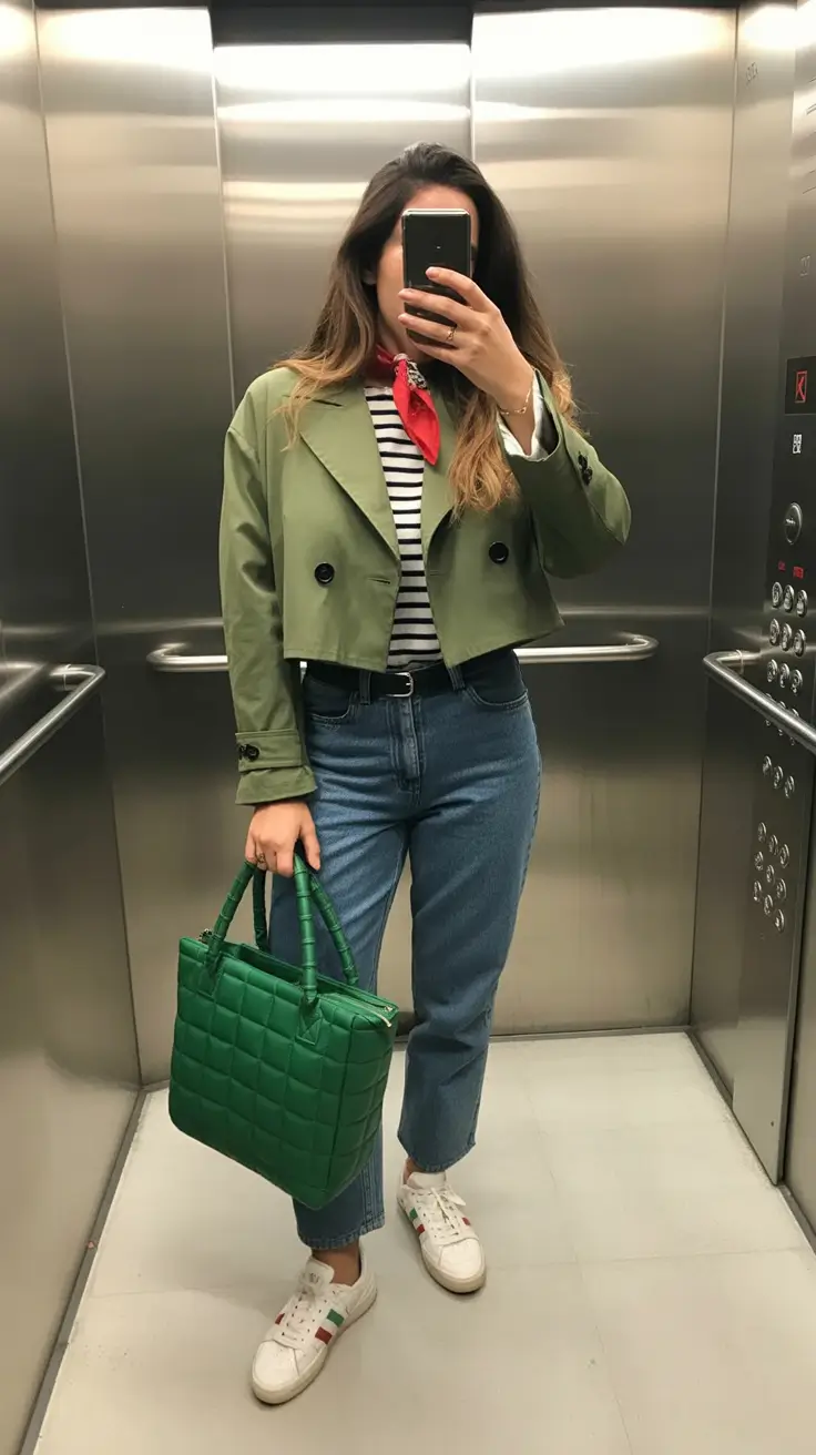 cold spring outfits 2026 The Paris-By-Subway Striped Classic