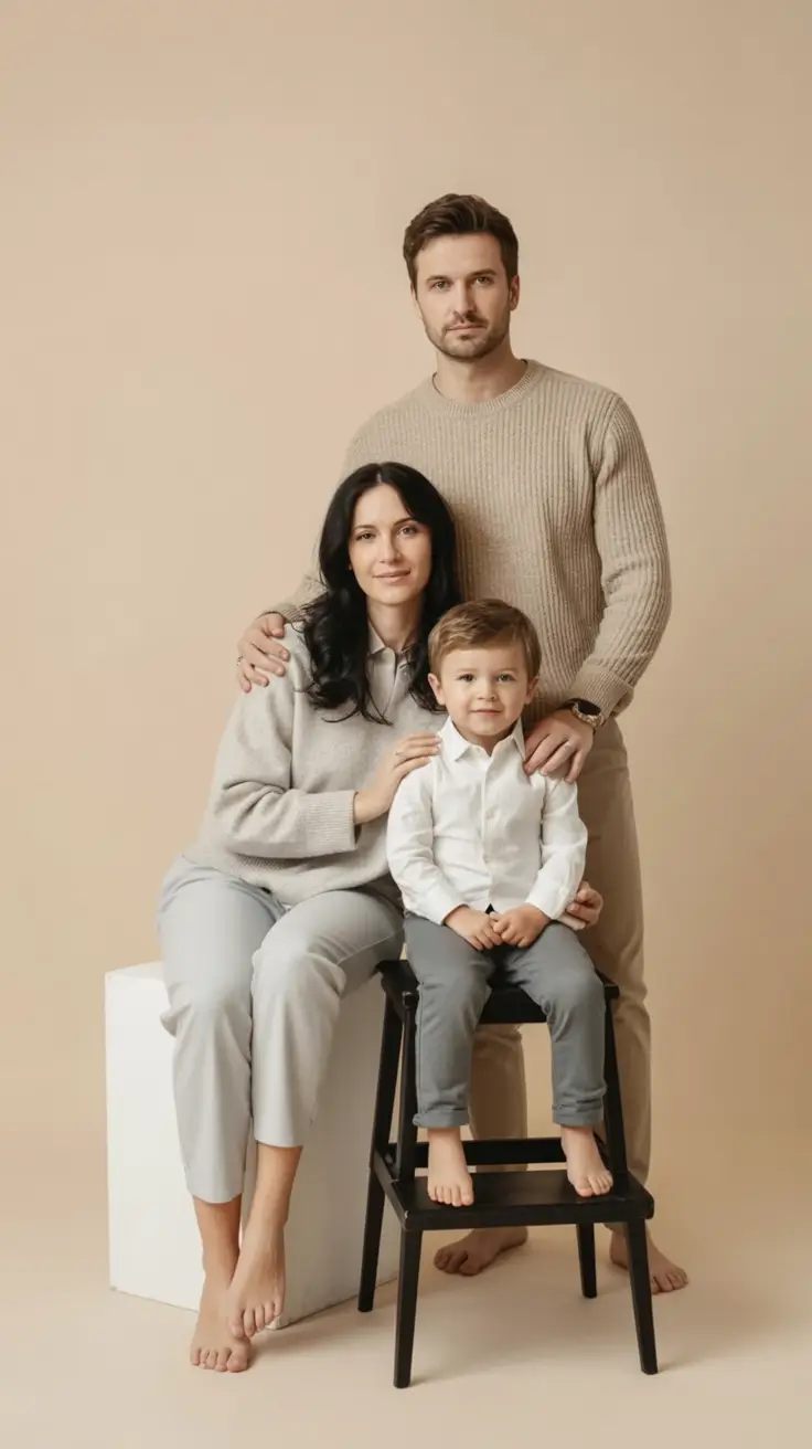 classy spring family pictures outfits 2026 Soft Tones for a Calm Family Narrative