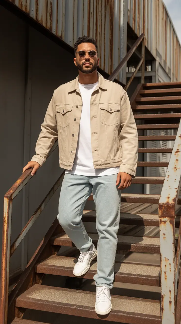 spring outfits men 2026 Warm Neutrals for Easy Spring Movement