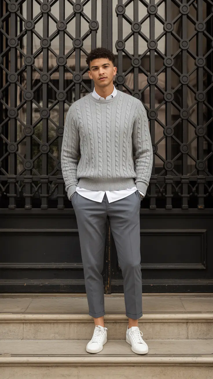 spring outfits men 2026 Soft Layers and Elevated Neutrals