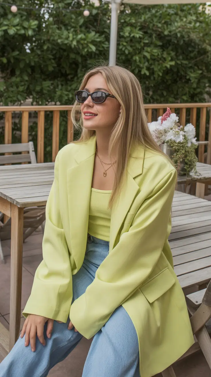 cute spring outfit for saturday 2026 Lemon Fresh Layers for a Playful Spring Glow