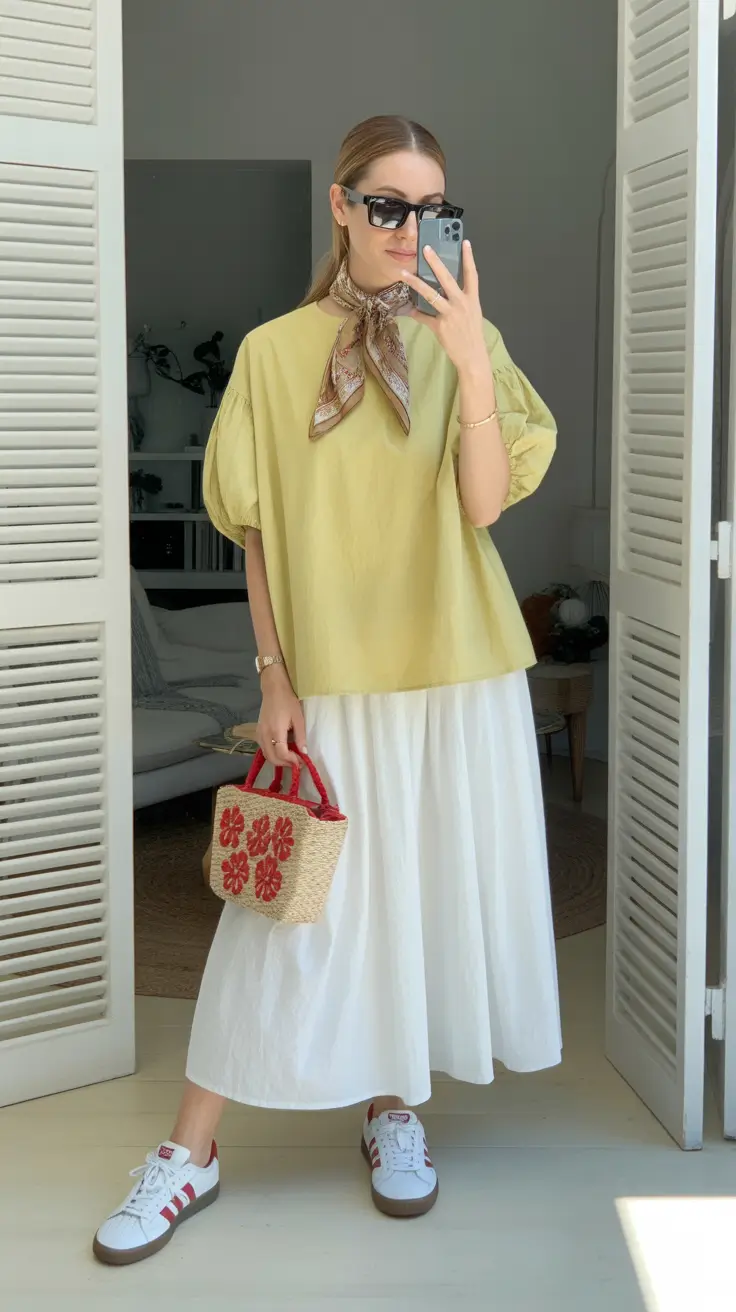 cute spring outfit for saturday 2026 Playful Spring Color with Weekend Ease