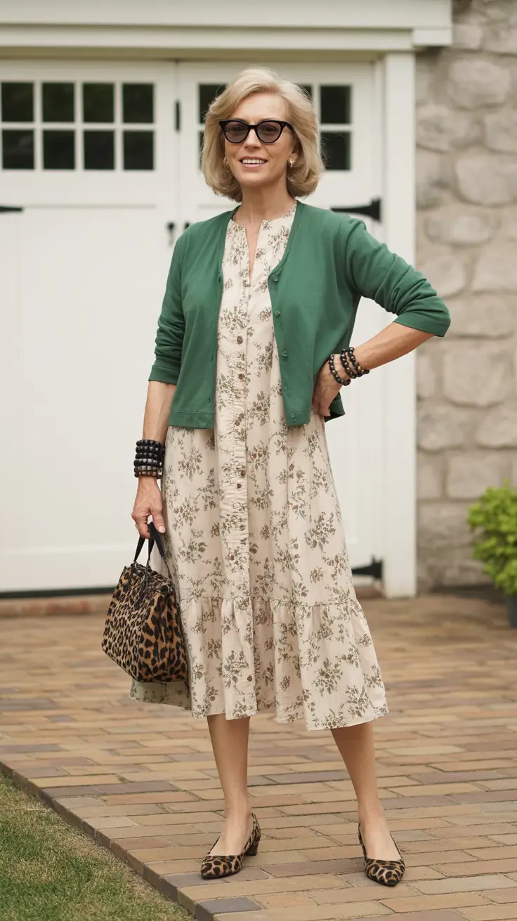 elegant spring outfits for old women 2026 Vintage-Inspired Charm with Playful Prints