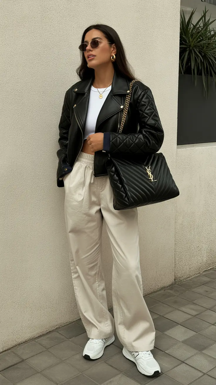 comfy-spring-outfits-2026-Quilted-Leather-Cool-Meets-Everyday-Comfort