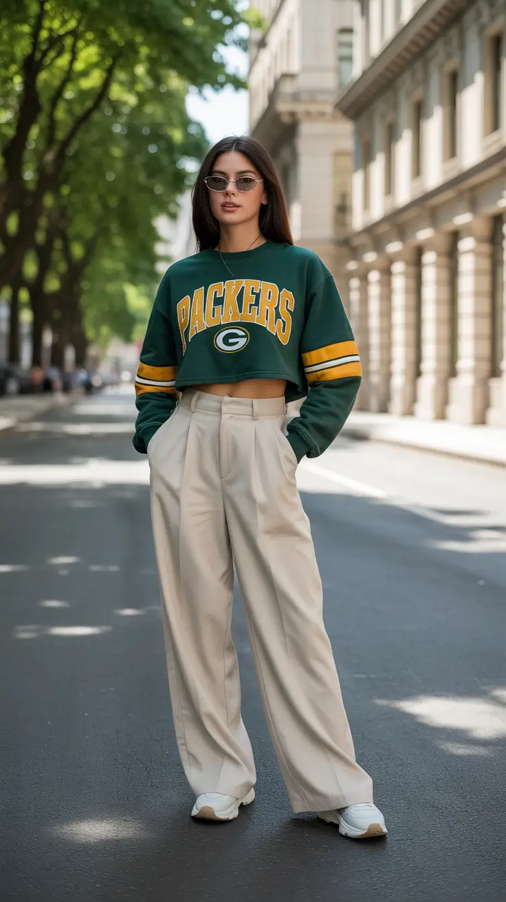 popular early spring outfits 2026+Sporty Heritage Mixed with Tailored Ease
