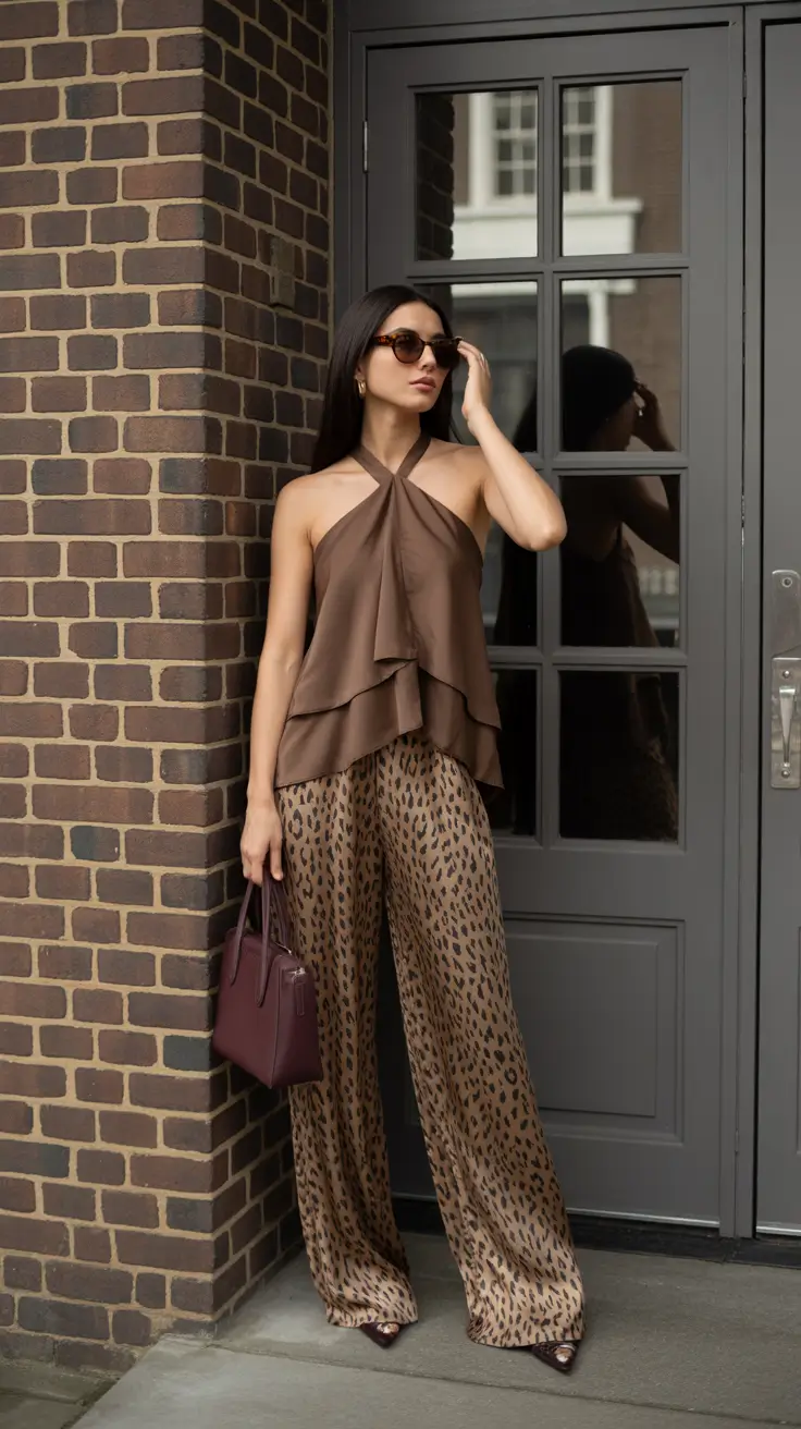 spring outfits streetwear y2k Earthy Elegance with Luxe Lounge Layers