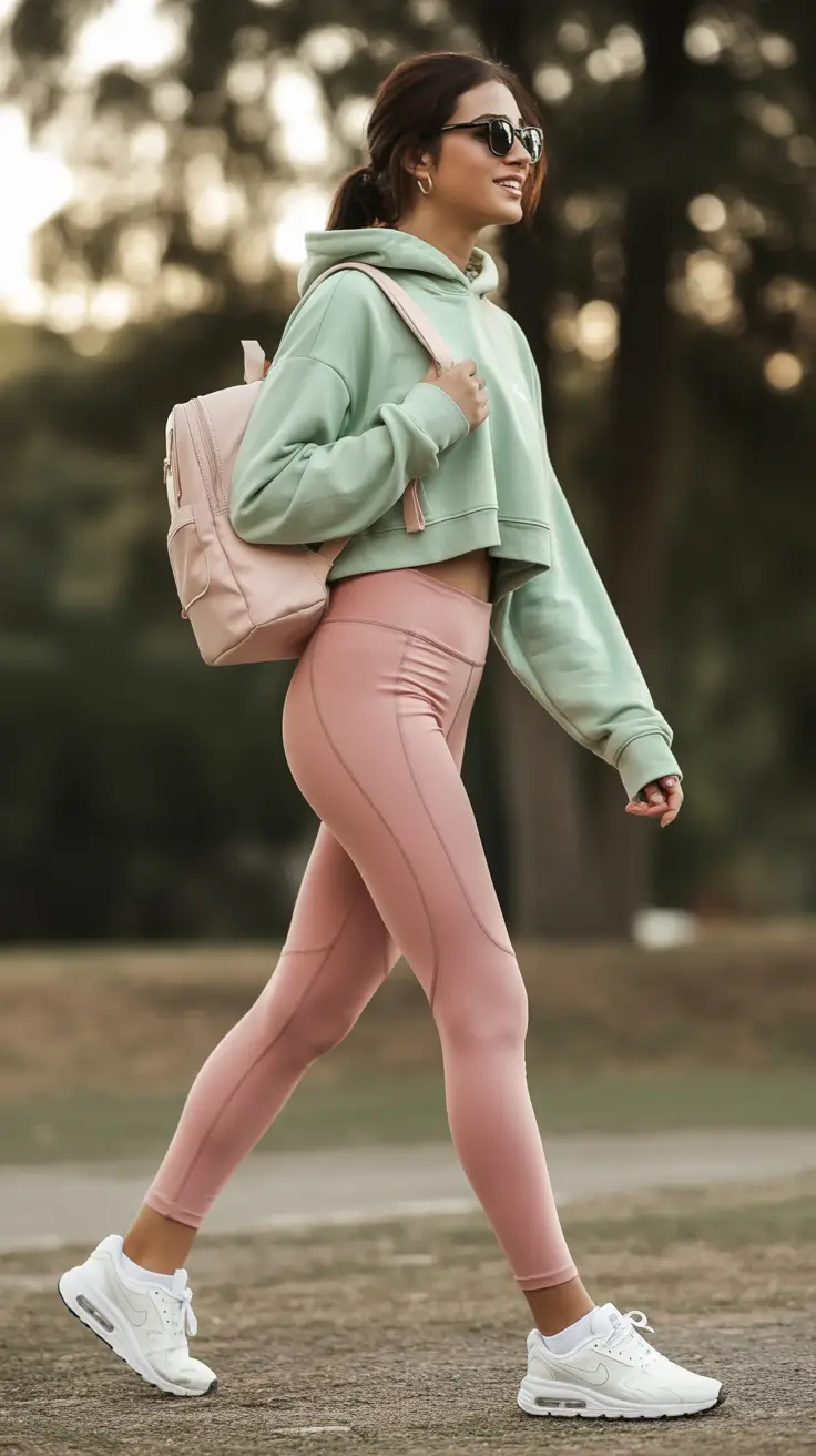 sport outfits women spring Pastel Mix for Soft Morning Movement