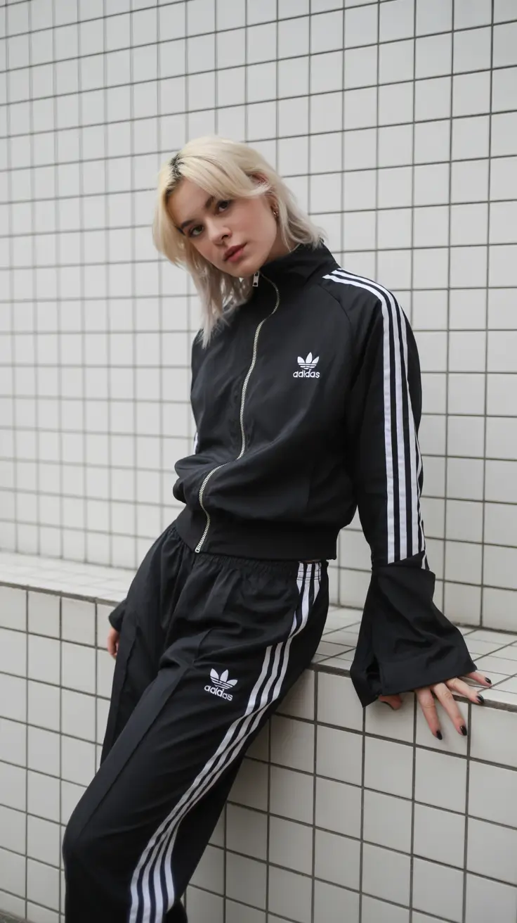 sport outfits women spring Oversized Retro Track Aesthetic With Modern Edge