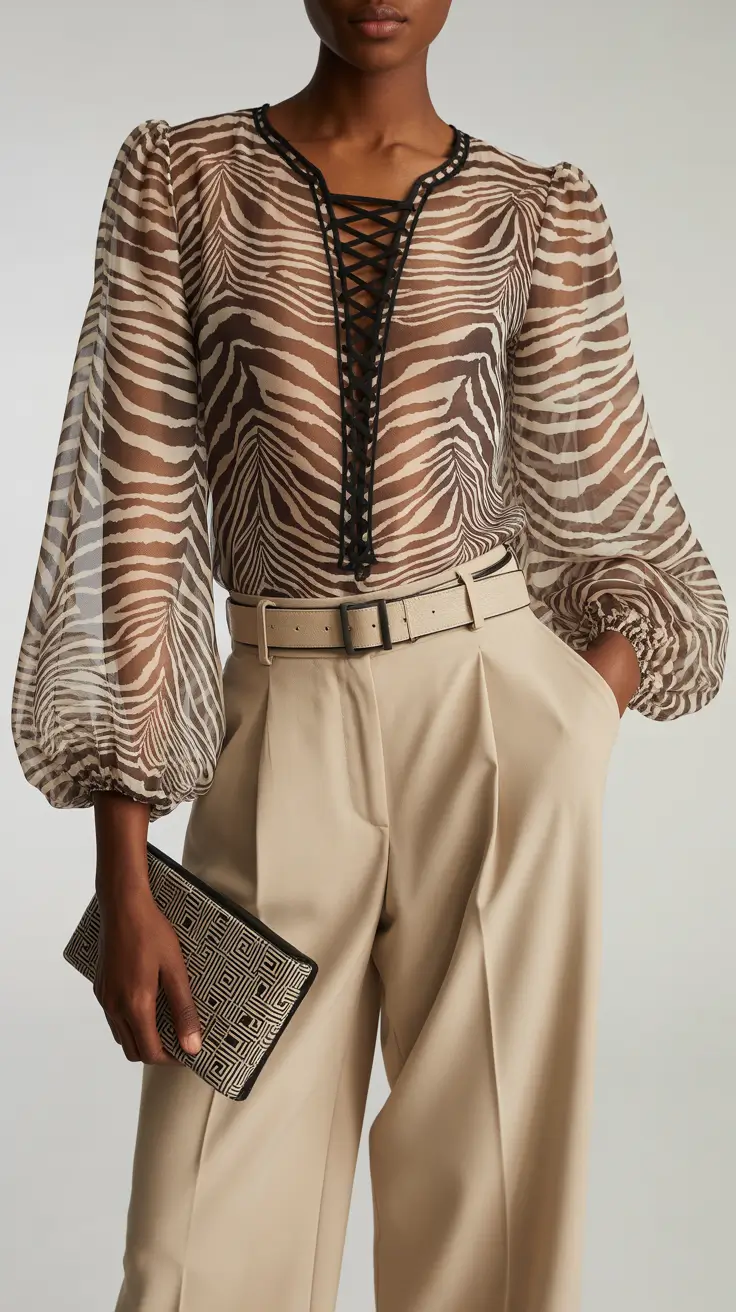 spring work outfits 2026 Sheer Prints for Subtle Spring Drama