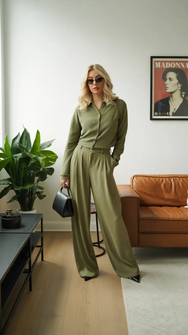 spring work outfits 2026 Monochrome Modern Comfort