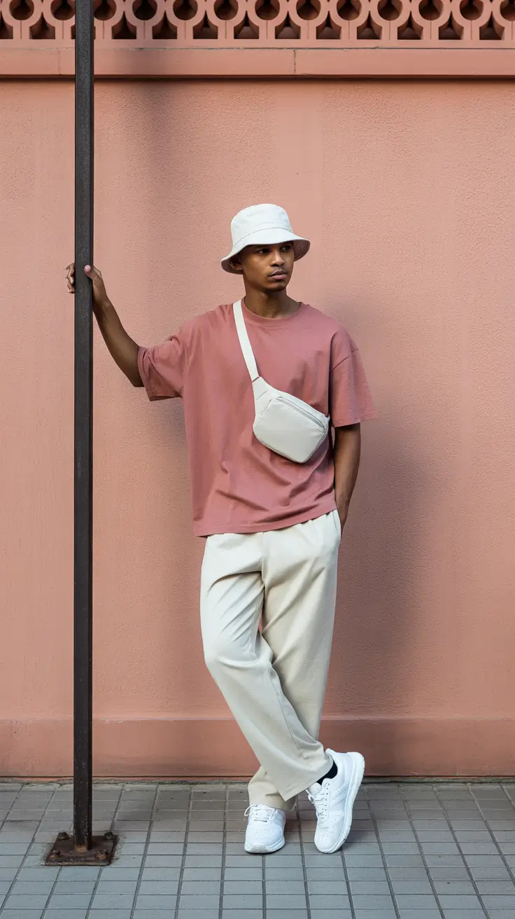 casual summer outfits men 2026 Muted Earth Tones and Contemporary Urban Balance