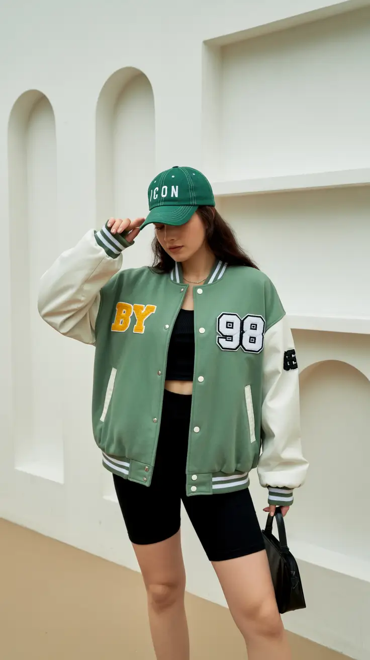 cute summer outfits for teens 2026 Varsity Sport Street Layers with Confident Summer Energy