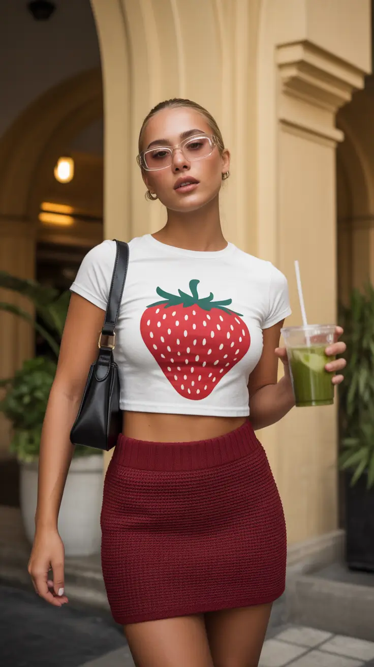 cute Y2K summer outfits 2026 Playful baby tees and nostalgic mini silhouettes