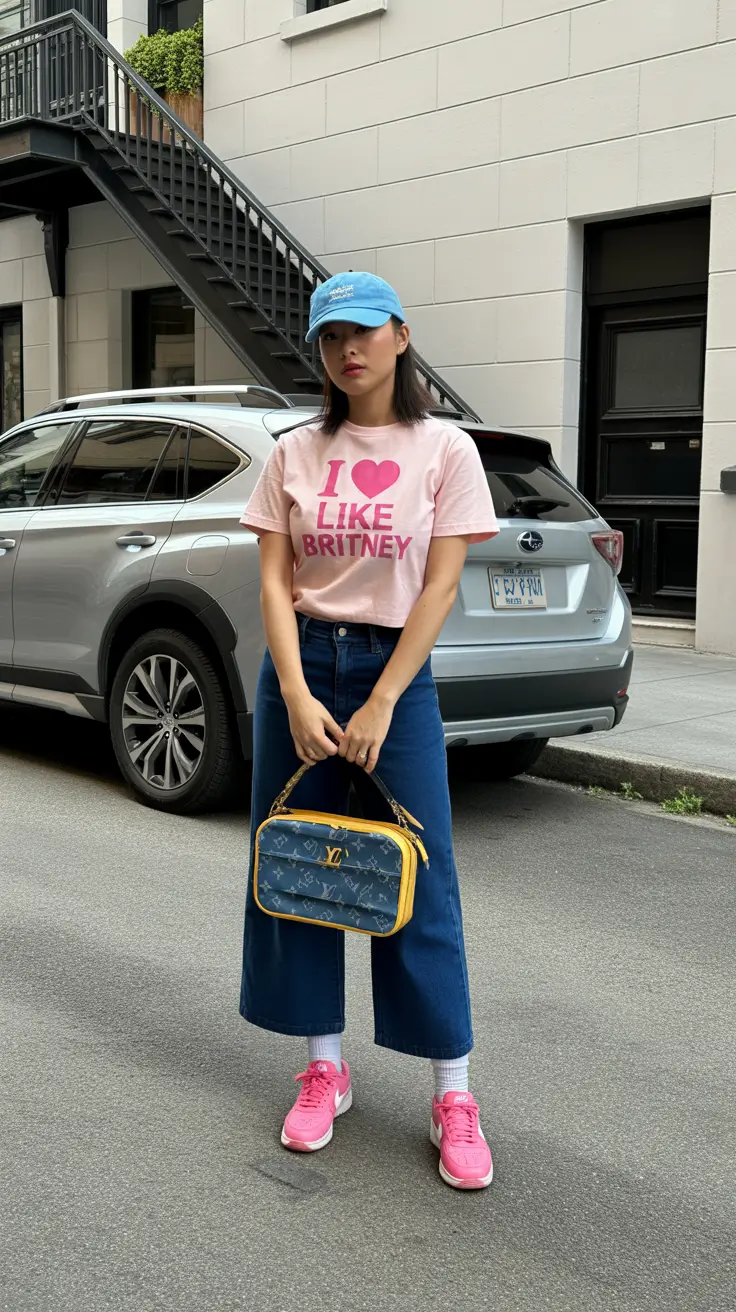 cute Y2K summer outfits 2026 Playful graphic tees and everyday Y2K mood