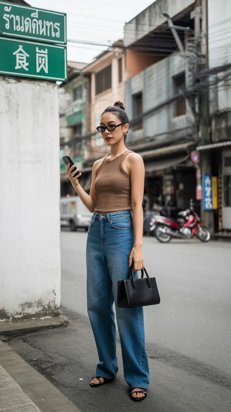 cute Y2K summer outfits 2026 Minimal Y2K energy with everyday confidence