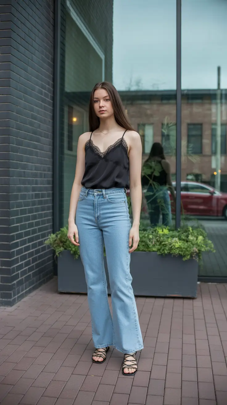 May outfits ideas 2026 Casual Denim and Silk for Everyday Confidence