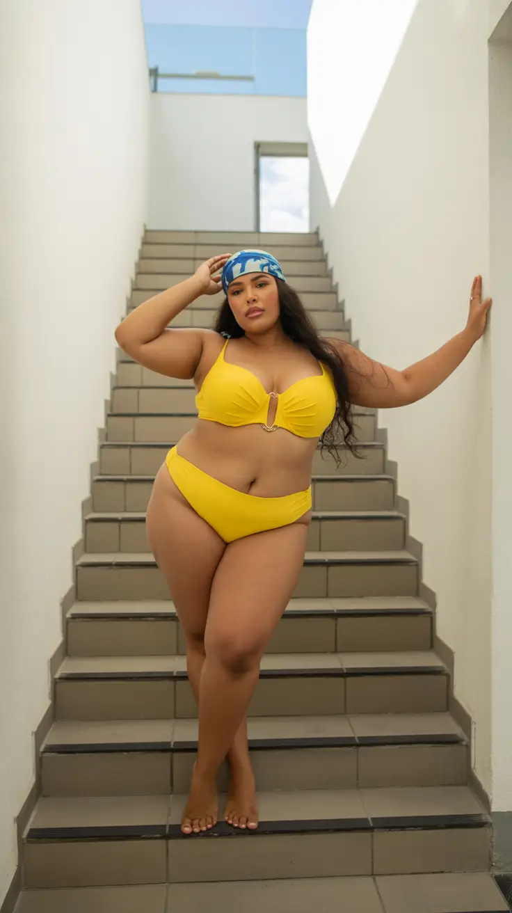 plus size swimsuit Summer 2026 Sunlit Yellow Bikini That Feels Bold and Playful