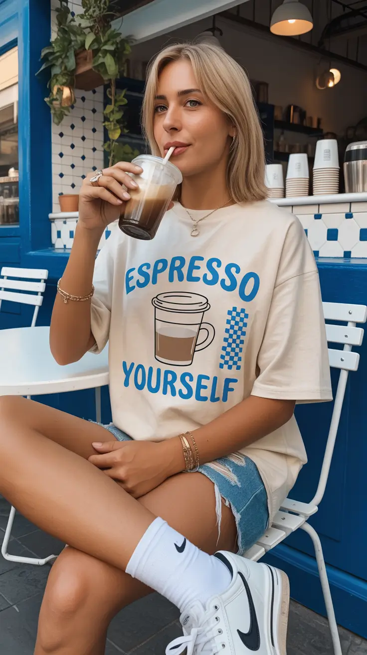 retro vintage summer outfits 2026 Playful Graphic Tees and Off Duty 90s Mood