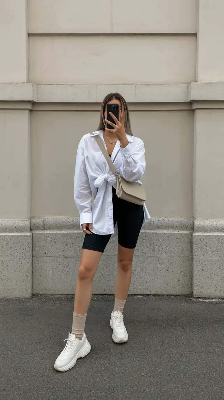 summer outfits with sneakers for women 2026 Effortless Layers That Blur Work and Weekend