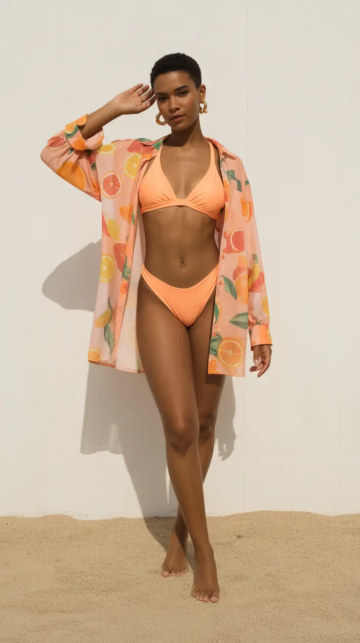 swimsuit coverups outfit 2026 Juicy Prints and Playful Summer Color
