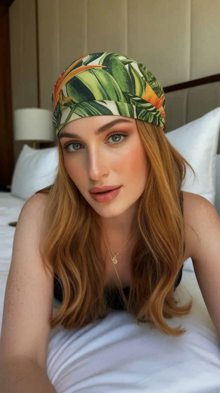 A head bandana—a summer accessory 2026 Tropical Print and Laid-Back Summer Glow