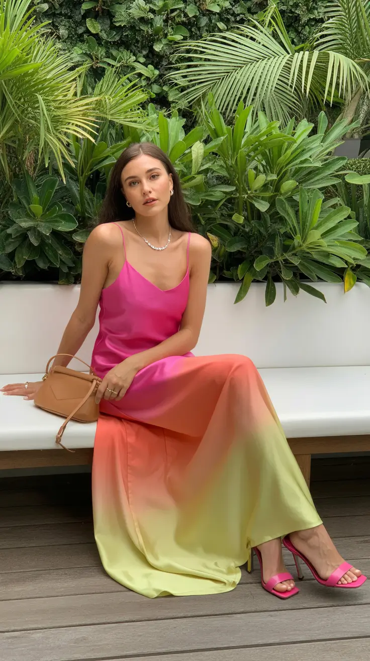 summer outfits with heels for women 2026 Sunset Colors and Effortless Femininity