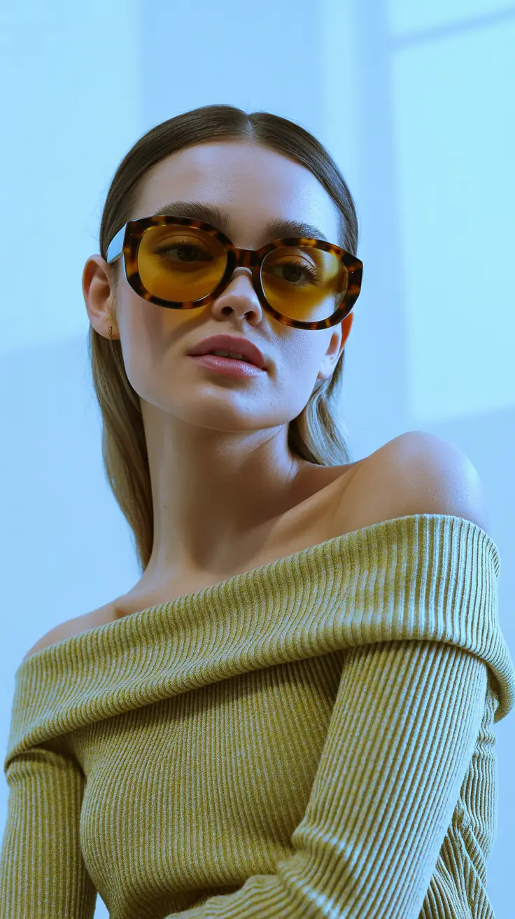 summer oversized sunglasses 2026 Soft Drama in Tortoiseshell Tones