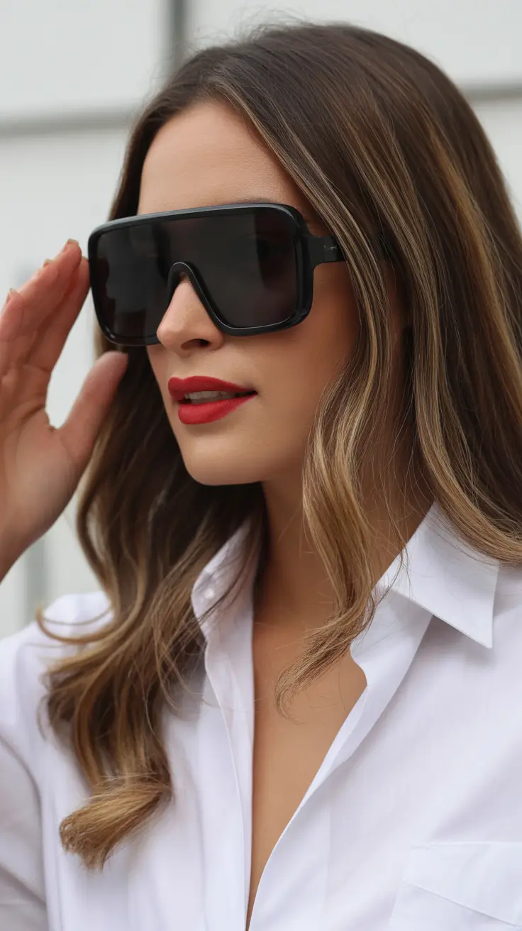 summer oversized sunglasses 2026 Futuristic Shield Frames for Everyday Power