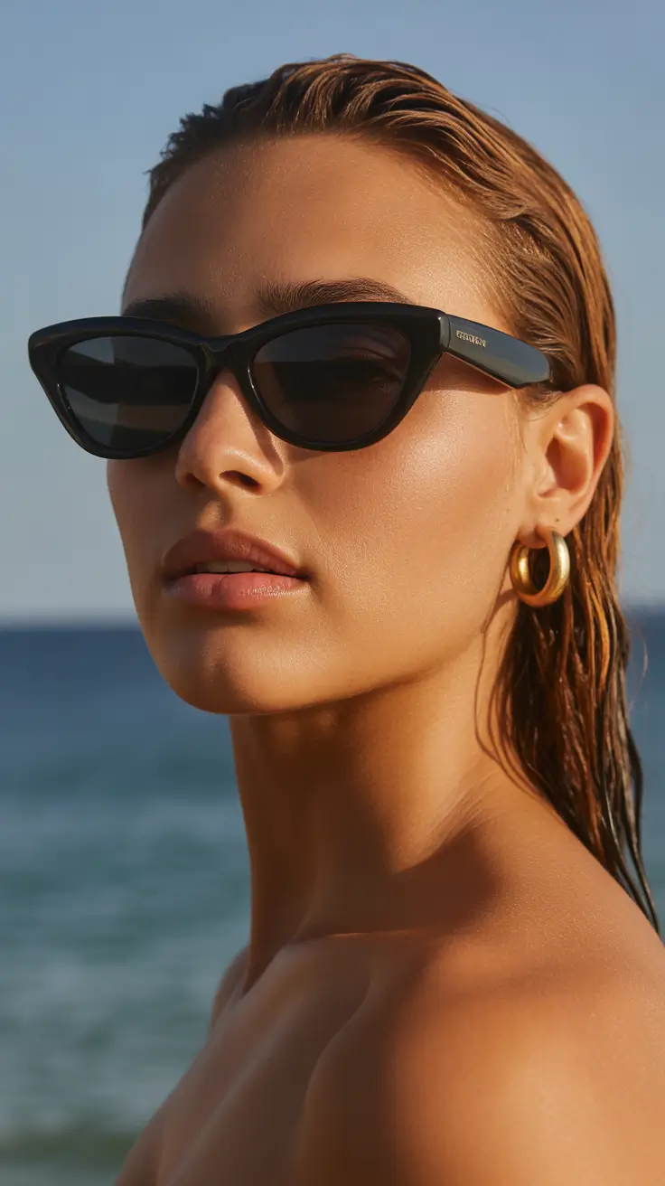 summer oversized sunglasses 2026 Beachside Cat-Eye with a Modern Twist