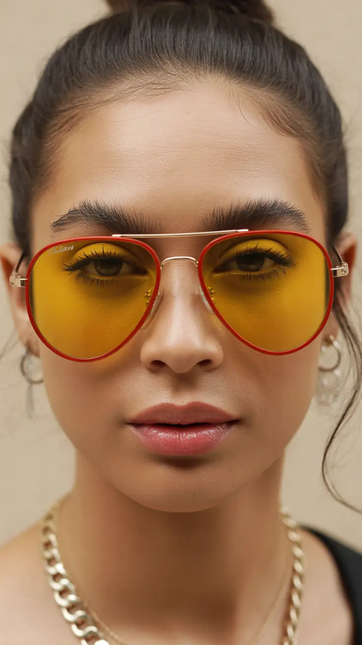 summer oversized sunglasses 2026 Playful Color-Tinted Lenses with Retro Energy