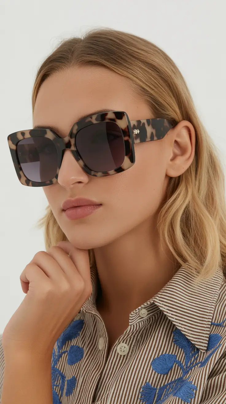 summer sunglasses for women 2026 Bold Prints and Oversized Confidence