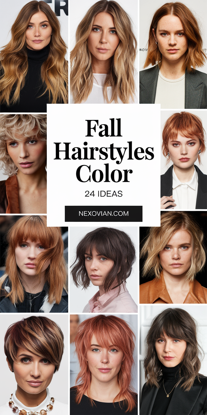 Fall Hairstyles Color Trends 24 Ideas: Must-Try Shades and Styles