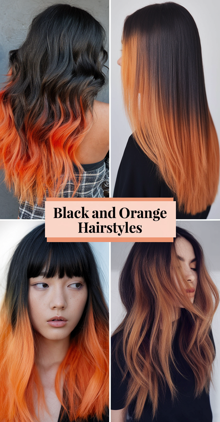 Black and Orange Hairstyles: Bold Looks You Need to Try