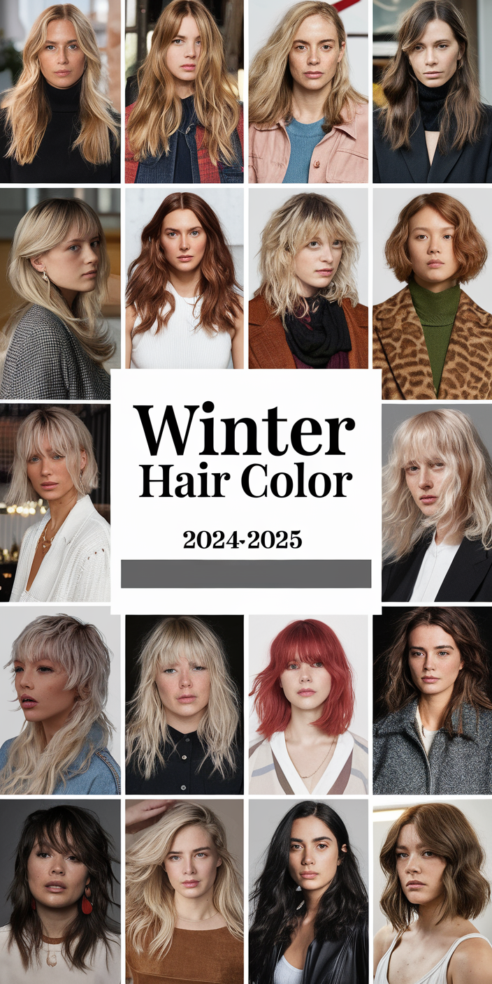 Top Winter Hair Color 23 Ideas 2024 - 2025: Fresh Trends for Every Hair Type and Length