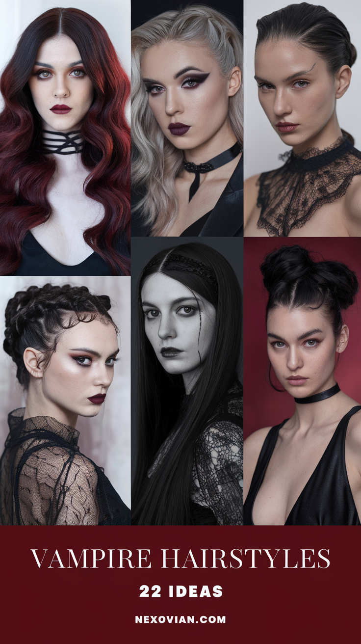 Vampire Hairstyles: 22 Spooky and Stylish Ideas for Every Look